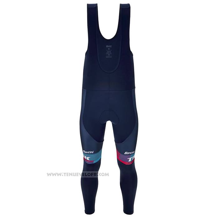 2023 Maillot Cyclisme Trek Factory Bleu Manches Longues et Cuissard